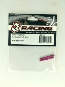 3RACING 3RAC-TR328AL/PK 3mm X 28MM Aluminium Turnbuckle 1/10 SAKURA S ADVANCE FFEX CAR - 3RAC-TR328AL/PK