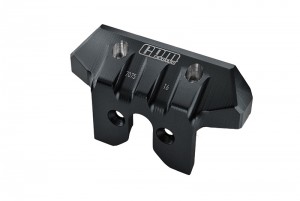 GPM SLE330R ALUMINUM 7075-T6 REAR BUMPER 9536 TRAXXAS 1/8 SLEDGE MONSTER TRUCK 95076-4 - BLACK - SLE330R-BK