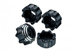 GPM PL8X32+17/2 PRO-LINE 8X32 TO 17MM 1/2"OFFSET ALUMINUM 7075T-6 HEX ADAPTERS FOR PRO-LINE 8x32 3.8"REMOVABLE WHEELS #6353-00 / #6345-00 - PL8X32+17/2-BK