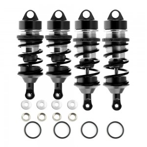 ALLOY FRONT & REAR OIL SHOCK DAMPER 1/7 ARRMA LIMITLESS / INFRACTION / FELONY F1 - BLACK - MAI051/BK