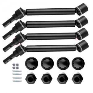 Wheel Lock & Hex Alloy CVD Drive Shaft 1/10 TRAXXAS WIDEMAX MAXX 2.0 MONSTER - BLACK - TXMW01FRS/BK