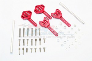 ALUMINIUM FRONT & REAR SHOCK TOWER ADJUSTABLE MOUNT -   AXIAL SCX10 II - SCX27029FRO-R