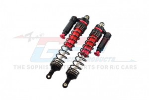 GPM UDR139R/LN ALUMINUM 6061-T6 REAR L-SHAPE PIGGY BACK (BUILT-IN PISTON SPRING) ADJUSTABLE SPRING DAMPERS 139mm TRAXXAS 1/7 UNLIMITED DESERT RACER PRO-SCALE 4X4 85076-4 - RED - UDR139R/LN-R-BK-BEBK