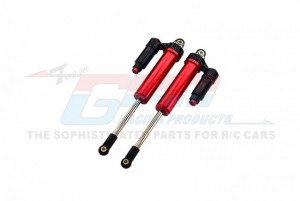 GPM UDR135FX/LN ALUMINUM 6061-T6 FRONT L-SHAPE PIGGY BACK (BUILT-IN PISTON) INTERNAL DAMPER 135MM TRAXXAS 1/7 UNLIMITED DESERT RACER PRO-SCALE 4X4 85076-4 - RED - UDR135FX/LN-R-BEBK