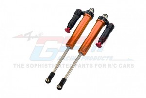 GPM UDR160RX/LN ALUMINUM 6061-T6 FRONT L-SHAPE PIGGY BACK (BUILT-IN PISTON) INTERNAL DAMPER 160mm TRAXXAS 1/7 UNLIMITED DESERT RACER PRO-SCALE 4X4 85076-4 - ORANGE - UDR160RX/LN-OR-BEBK