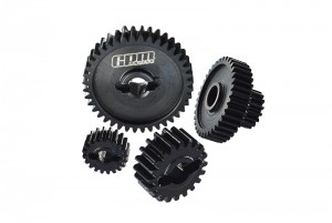GPM UTB1201S-BK MEDIUM CARBON STEEL TRANSMISSION GEAR SET AXI212008 AXIAL 1/18 UTB18 CAPRA 4WD UNLIMITED TRAIL BUGGY AXI01002 - UTB1201S-BK