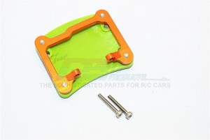 ALUMINIUM and PLASTIC FRONT/REAR AXLE PROTECTOR MOUNT  -   AXIAL SCX10 II - Orange - SCX27168R-OR