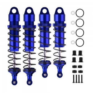 ALUMINIUM FRONT & REAR OIL DAMPER SET 1/8 RC TRAXXAS SLEDGE MONSTER 95076-4 - BLUE - SLE01/BU