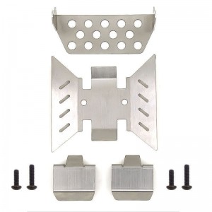 STAINLESS STEEL CHASSIS SKID PROTECTOR GUARD 1/10 AXIAL RC SCX10-III CRAWLER - TSPSCX10III