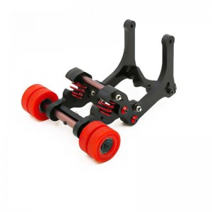 4 Wheel Adjustable Spring Wheelie Bar TRAXXAS 1/5 X-MAXX 6S 8S MONSTER 77086-4 - RED - XMAXX-01/RE