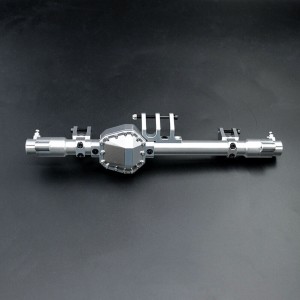 ALLOY REAR AXLE DIFF HOUSING 1/10 AXIAL RC RBX10 RYFT ROCK BOUNCER AXI03005 - SILVER - RBX10-02R/SI