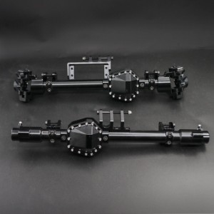 ALLOY FRONT & REAR AXLE DIFF HOUSING 1/10 AXIAL RC RBX10 RYFT ROCK BOUNCER AXI03005 - RBX10-02FR/BK