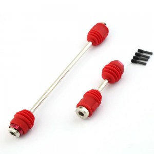 Center Front & Rear Assembled HD 5650R CVD Driveshafts 1/10 RC TRAXXAS E-REVO / SUMMIT - RED - 5650R/RE