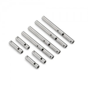 Stainless Steel Rear Axle Tubes Sleeve Rod 1/10 AXIAL WRAITH YETI RR10 - YT-01/4