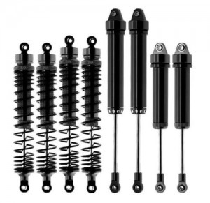 FULL ALU OIL DAMPER SET 8PCS FOR TRAXXAS 1/7 UNLIMITED DESERT RACER UDR 85086-4 - BLACK - UDR8560/BK