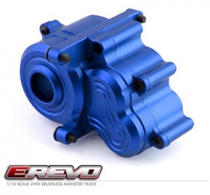 Aluminium Center Transmission Gearbox Case 8691 RC 1/10 TRAXXAS E-REVO 2.0 VXL TRUCK - TRX8691/BU