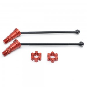 ALLOY HD CVD DRIVE SHAFT 7750X 7768 1/5 TRAXXAS X-MAXX 8S MONSTER TRUCK - RED - XMAXX-CVD01/RE