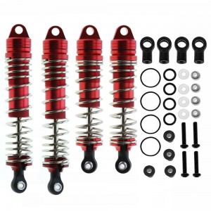 ALLOY OIL DAMPER SET 1/10 TRAXXAS SLASH 2WD / RUSTLER / BANDIT / STAMPEDE VXL - RED - SLA-05/RE