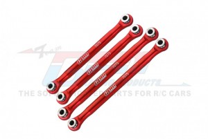 GPM UTB049FR ALUMINUM 7075-T6 FRONT UPPER & REAR UPPER LINKS PARTS TREE AXIAL 1/18 UTB18 CAPRA 4WD UNLIMITED TRAIL BUGGY AXI01002 - RED - UTB049FR-R