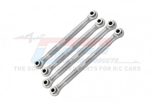 GPM UTB049FR ALUMINUM 7075-T6 FRONT UPPER & REAR UPPER LINKS PARTS TREE AXIAL 1/18 UTB18 CAPRA 4WD UNLIMITED TRAIL BUGGY AXI01002 - SILVER - UTB049FR-S