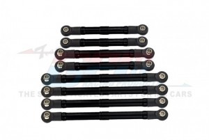 GPM TRX4M160 ALUMINIUM 6061-T6 ADJUSTABLE TIE RODS TRAXXAS 1/18 4WD TRX4M FORD BRONCO 97074-1 - BLACK - TRX4M160-BK-BEBK