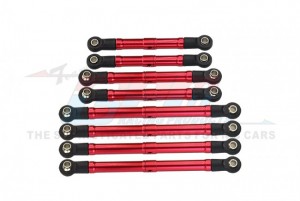 GPM TRX4M160 ALUMINIUM 6061-T6 ADJUSTABLE TIE RODS TRAXXAS 1/18 4WD TRX4M FORD BRONCO 97074-1 - RED - TRX4M160-R-BEBK