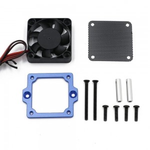 ALUMINIUM XL5 ESC HEATSINK COOLING FANS FOR 1/10 RC TRAXXAS TRX-4 TRX-6 CRAWLER - BLUE - TRX4-FAN01/BU