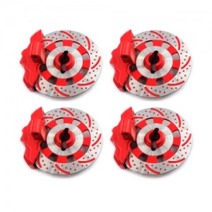 Front & Rear Wheel Hub Brake Disc 1/7 RC TRAXXAS UDR Unlimited Desert Racer 85086-4 - RED - UDR04-DISC/RE