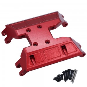 ALUMINUM LOWER GEAR COVER MOUNT FOR AXIAL RACING 1/18 UTB18 CAPRA 4WD UNLIMITED TRAIL BUGGY AXI01002 - RED - UTB18-038B/RE