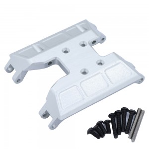 ALUMINUM LOWER GEAR COVER MOUNT FOR AXIAL RACING 1/18 UTB18 CAPRA 4WD UNLIMITED TRAIL BUGGY AXI01002 - SILVER - UTB18-038B/SI