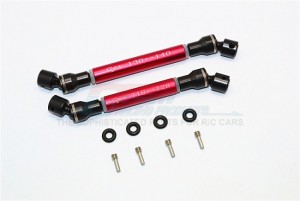 STEEL+ALUMINIUM CENTER SHAFT (S:118MM-128MM, L:130MM-140MM) -   AXIAL SCX10 II - Red - SSCX27037-R