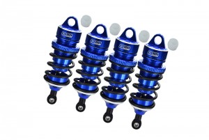 GPM MAL07888FR ALUMINUM 6061-T6 FRONT 78MM AND REAR 88MM ADJUSTABLE SPRING DAMPERS WITH 6MM SHAFT ARRMA 1/7 4WD LIMITLESS / INFRACTION V2 BLX - BLUE - MAL07888FR-B-BK