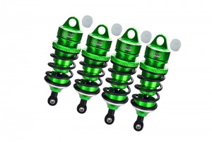 GPM MAL07888FR ALUMINUM 6061-T6 FRONT 78MM AND REAR 88MM ADJUSTABLE SPRING DAMPERS WITH 6MM SHAFT ARRMA 1/7 4WD LIMITLESS / INFRACTION V2 BLX - GREEN - MAL07888FR-G-BK