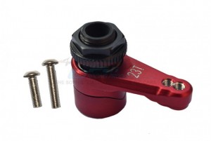 GPM RBX023TSH ALUMINUM 7075 23T SERVO HORN W. BUILT-IN SPRING (2 POSITIONING HOLES) AXIAL 1/10 4WD RBX10 RYFT BRUSHLESS ROCK BOUNCER AXI03005 - RED - RBX023TSH-R