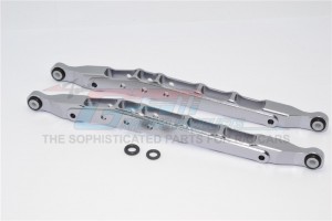 GPM YT014L ALUMINIUM REAR LOWER CHASSIS LINK PARTS AXIAL 1/10 RC YETI ROCK RACER - GUN SILVER - YT014L-GS
