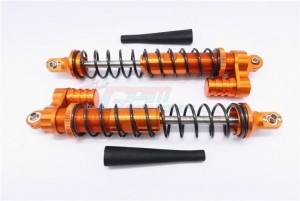 GPM BJ186F/L ALLOY FRONT L-SHAPE DAMPERS ADJUSTABLE DESIGN WITH PIGGY BACK HPI RACING BAJA 5B SS - BJ186F/L-OR-BK