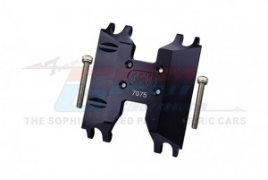 GPM UTB038B ALUMINUM 7075-T6 CHASSIS SKID PLATE AXIAL 1/18 UTB18 CAPRA 4WD UNLIMITED TRAIL BUGGY AXI01002 - BLACK - UTB038B-BK