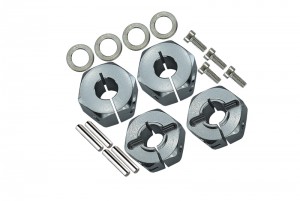 GPM SLA2W10/0608 ALUMINUM HEX ADAPTERS 6mm FRONT 8mm REAR SLASH PRO 2WD SHORT COURSE - SILVER - SLA2W10/0608-S