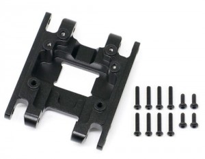 Aluminium Center Skid Plate 9736 For 1/18 RC TRAXXAS TRX-4M CRAWLER 97074 97054 - BLACK - TRX-9736/BK
