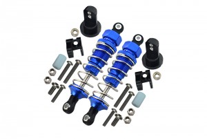 GPM LB070F/PBT ALUMINIUM FRONT ADJUSTABLE SPRING DAMPER 70mm & PROTECTOR MOUNT TAMIYA LUNCH BOX - LB070F/PBT-B-S-BEBK