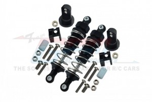 GPM LB070F/PBT ALUMINIUM FRONT ADJUSTABLE SPRING DAMPER 70mm & PROTECTOR MOUNT TAMIYA LUNCH BOX - LB070F/PBT-BK-S-BEBK
