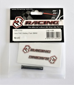 3RACING SAK-C163 ALUMINIUM FWD Battery Post 35mm 1/10 SAKURA CERO FWD Car - SAK-C163