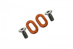 GPM KM010 ALLOY OVAL WASHER FOR GEAR BOX   KYOSHO MOTORCYCLE - KM010-OR