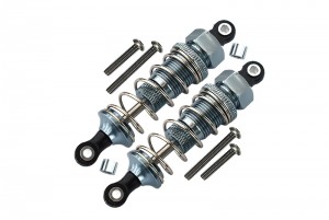 GPM DT3070F/PBT ALUMINIUM FRONT ADJUSTABLE TOP 70mm DAMPER TAMIYA DT-03 - GUN SILVER - DT3070F/PBT-GS-S-BEBK