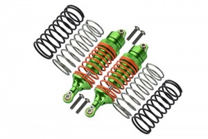 GPM RUS087F ALLOY FRONT SPRING DAMPER 1.3 / 1.5 / 1.7mm COIL SPRING TRAXXAS RUSTLER VXL - RUS087F-G-OR