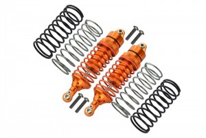 GPM RUS087F ALLOY FRONT SPRING DAMPER 1.3 / 1.5 / 1.7mm COIL SPRING TRAXXAS RUSTLER VXL - RUS087F-OR-OR