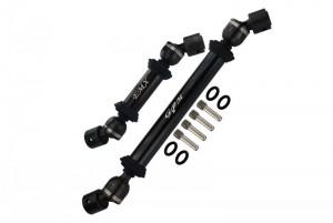 GPM EMX2037S ALUMINUM FRONT / REAR MAIN SHAFTS TRAXXAS EMAXX 2 MONSTER - EMX2037S-BK