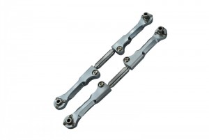 GPM TXM047S STEEL FRONT STEERING ROD W/ ALUMINIUM ENDS TRAXXAS 1/5 4WD X-MAXX 6S MONSTER - GUN SILVER - TXM047S-OC-BEGS