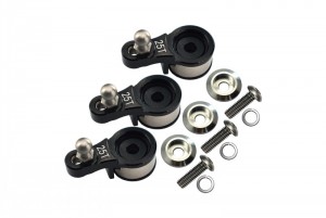 GPM TXM047S STEEL FRONT STEERING ROD W/ ALUMINIUM ENDS TRAXXAS 1/10 RC TRX-4 CRAWLER - BLACK - TRX4025T/S/3-BK