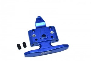 GPM LM331F ALUMINUM FRONT BUMPER WITH D-RINGS SKID PLATE LOS214010 LOSI 1/18 MINI-T 2.0 STADIUM TRUCK LOS01015 - BLUE - LM331F-B